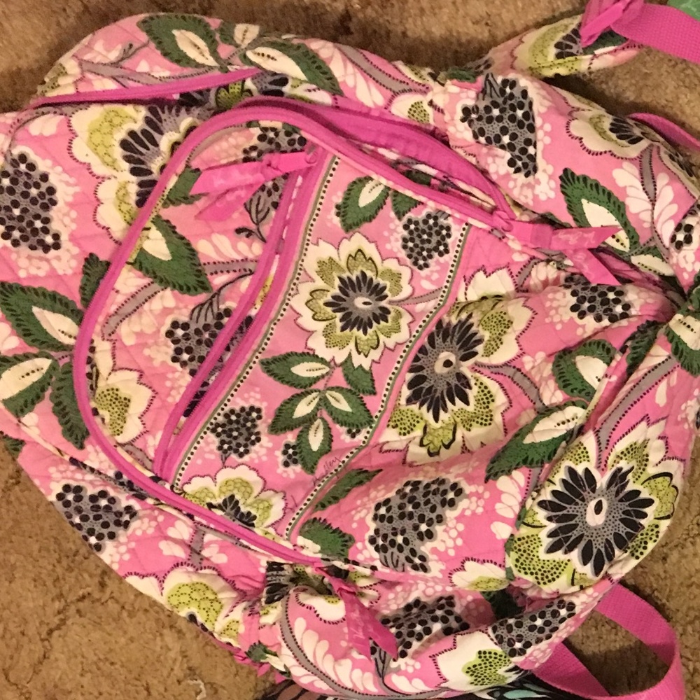 Vera Bradley Quilted Backpack, Priscilla Pink
